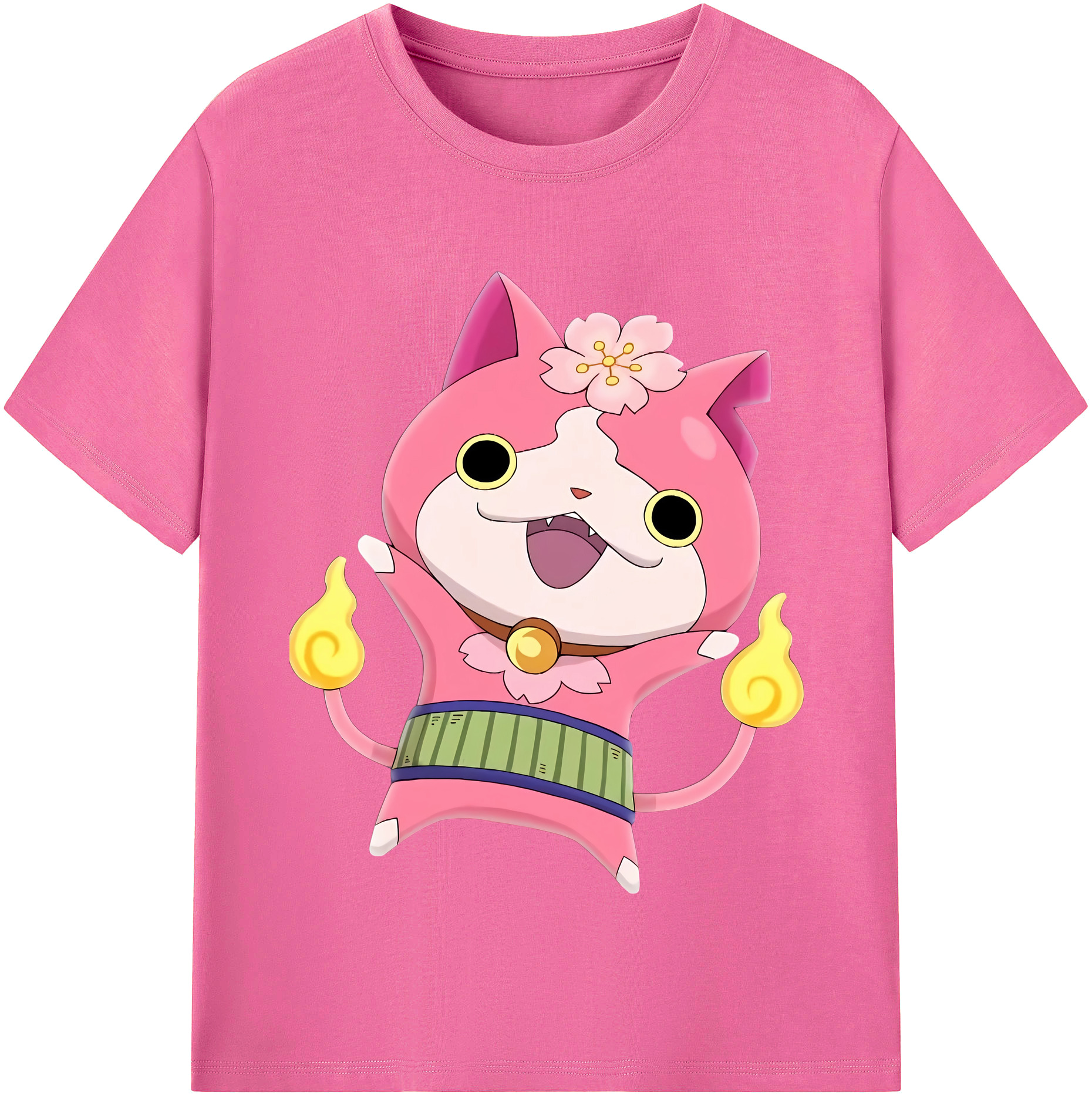 （画像用） 妖怪ウォッチ Yo-kai Watch レディースカジュアルプリントTシャツ（綿100％）